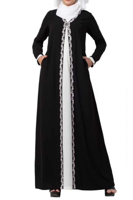 white abaya designs