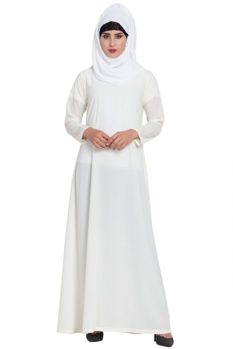 abaya white color